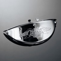 Highway Hawk H66-057 Štítek světla Live To Ride 140mm 1ks